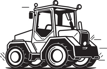 Naklejka premium Power and Precision on the Job Site Comprehensive Construction JCB Vector Illustration for Engineering and Construction Themes