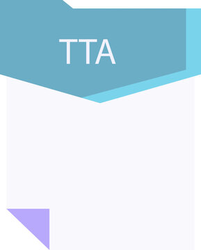 TTA File format minimal icon