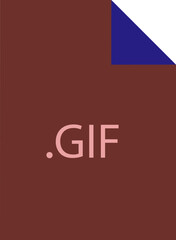 GIF File icon fill crisp corners  v1