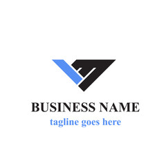 Illustration of Initial VM or MV CV Vector Logo for Your Business