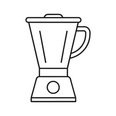 Multi blender icon, food processor outline vector icon, Simple element illustration. blender concept outline symbol design.