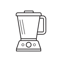 Multi blender icon, food processor outline vector icon, Simple element illustration. blender concept outline symbol design.