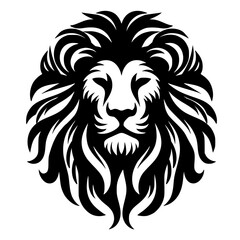 lion head mascot, lion head logo icon