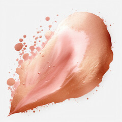 Fototapeta premium rose gold glitter watercolor stains