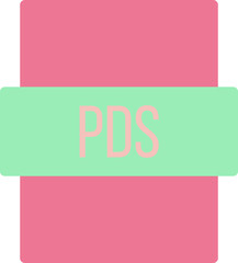 PDS File extension icon little dot