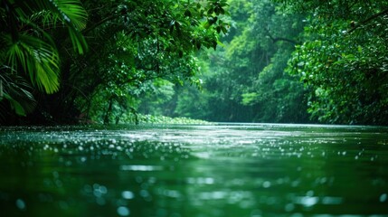 Obraz premium Tranquil Oasis. Nature's Abundant Beauty concept