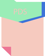 PDS File format minimal icon