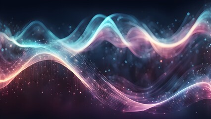Obraz premium A colorful wave with a lot of sparkles