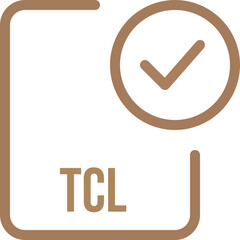 TCL File icon with checked mark