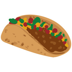 Taco Food Illustration