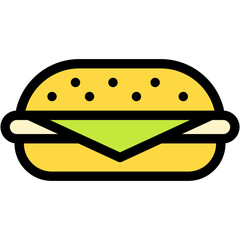 Sandwich, Bread, Fast Food, Junk Food, Fattening, Food Icon