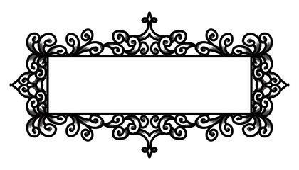 Classic vintage frame design with a white background. Perfect for invitation cards, envelopes, photo frames, backgrounds and wallpapers