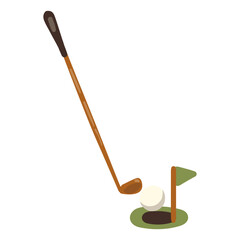 Golf Sport Illustration