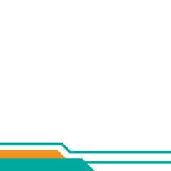 Obraz premium Modern Geometric Footer