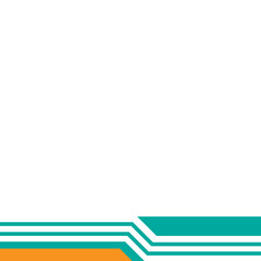 Obraz premium Modern Geometric Footer