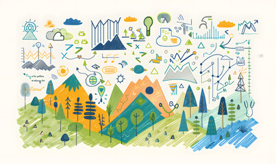 investment and business graphic advertising backgrounds