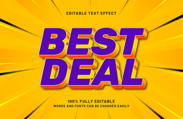 best deal editable text effect in promo and sale text style