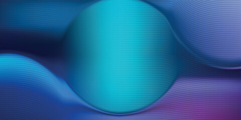 Modern light point Hi-tech digital technology concept. High tech computer illustration with purple and dark blue gradient background