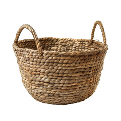 Empty basket isolated on white or transparent background