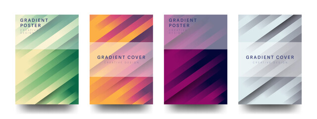 Abstract geometric cover or poster template. vector A4 design