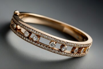 gold ring with diamonds