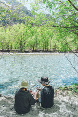 上高地のランチタイム