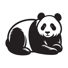 silhouette panda