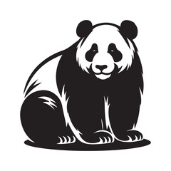 silhouette panda