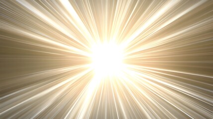Obraz premium Starburst Effect: A radiant starburst effect with light beams shooting outward, perfectly centered on a white background. 