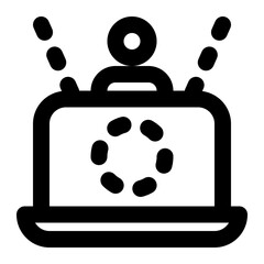 extended reality, virtual reality, augmented reality, mixed reality, computer, virtualization, xr, vr, ar, mr outline icon