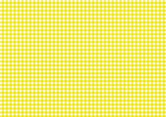 黄色のシェパードチェックの背景素材（細め）