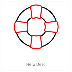 Help Desk And Information Icon Concept