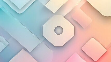 A minimalistic abstract background featuring clean geometric modules in a vector design, with subtle gradients and a focus on form and structure