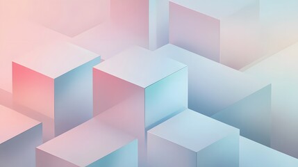 A minimalistic abstract background featuring clean geometric modules in a vector design, with subtle gradients and a focus on form and structure