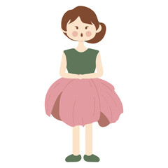 Girl With Flowers Costume Character