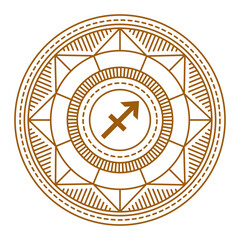 Sagitarius Zodiac Astrology Circle