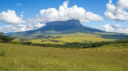 Obraz premium La Gran Sabana is a national park renowned for its unique species and breathtaking landscapes.