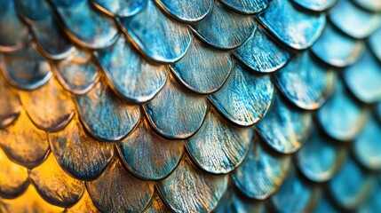 A close up of a fish's scale