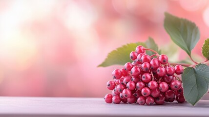 Fototapeta premium Single elderberry isolated on a bright, colorful background for emphasis.