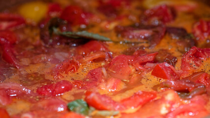 cuisson sauce tomate