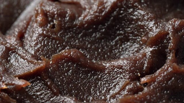 closeup date palm spread jam background footage 4k rotate video