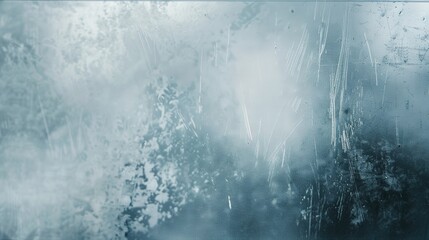 Obraz premium Abstract natural ice texture. Freezy ice surface. Blue backdrop with cracks and scratches on frozen water. Banner