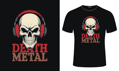 Fototapeta premium Skull vector design for typography t-shirt design