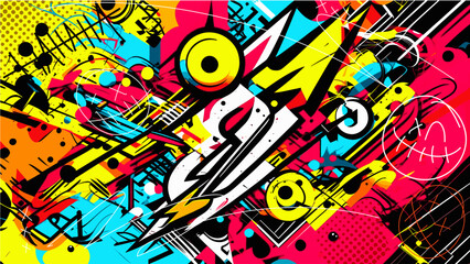 Abstract graffiti background 19