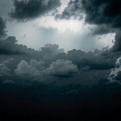 Obraz premium Gray weather clouds