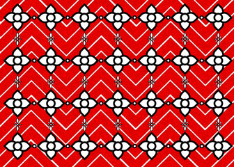 Floral fabric filled with striking colors.