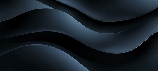Luxurious Abstract Background with Soft Dark Waves and Seamless Flowing Lines for Modern Visuals
