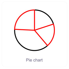 Pie Chart and diagram icon concept