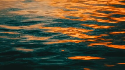  A tight shot of a body of water mirroring the sun, accompanied by clouds in the sky