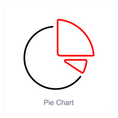 Pie Chart and diagram icon concept